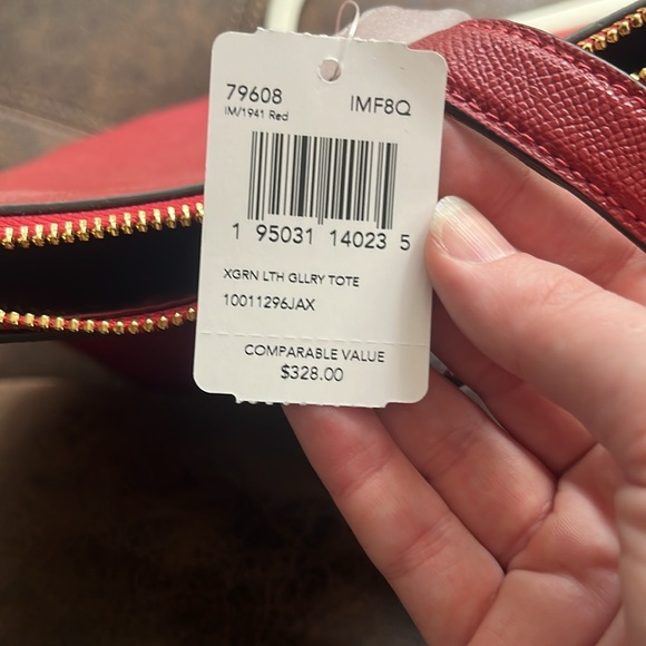 Coach Outlet Gallery Tote Bag in Red - Picture 2 of 4